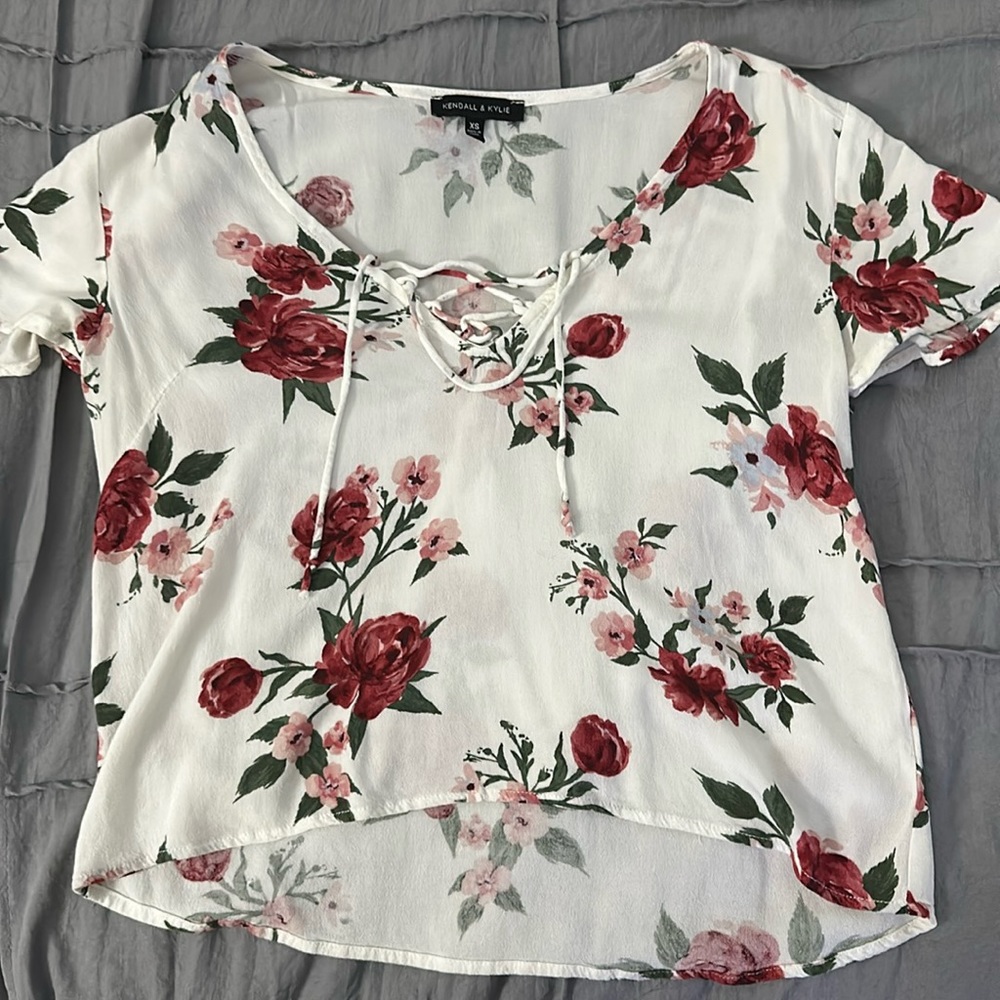 Kendall & Kylie Floral Shirt